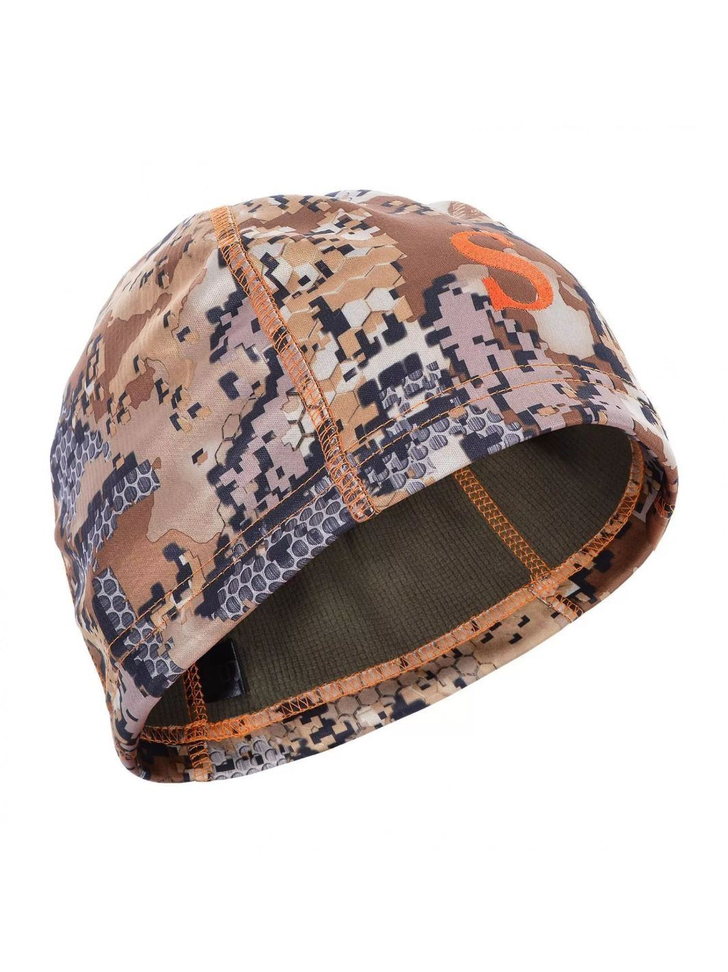 Шапка мужская демисезонная "Spring -330",  softshell,  лес/ forest (вышивка оранжевая) 58 (M) м