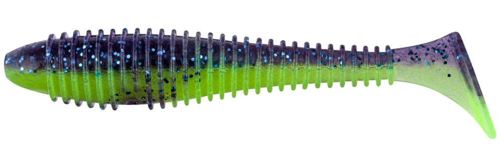 Приманка съедобная Keitech Swing Impact FAT 2.8" PAL #06 Violet Lime Belly
