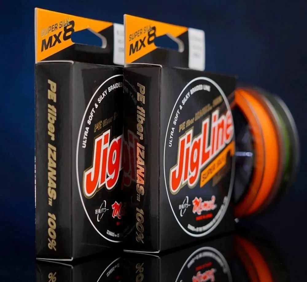 Шнур JigLine MX 8 Super Silk 0, 16 мм, 13 кг, 150 м оранжевый