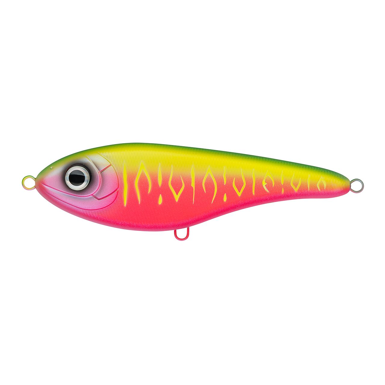 Воблер Джеркбейт Strike Pro Buster Jerk II Shallow Runner,  120 мм,  37 гр,  Загл. 0, 3м.-2, 0м.,  Медленно всплывающий,  цвет: A230S Watermelon Mat Tiger,  (EG-049#A230S)