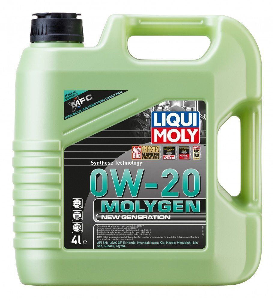 LIQUI MOLY "Molygen New Generation" 0W20 4L синтетическое моторное масло 21357