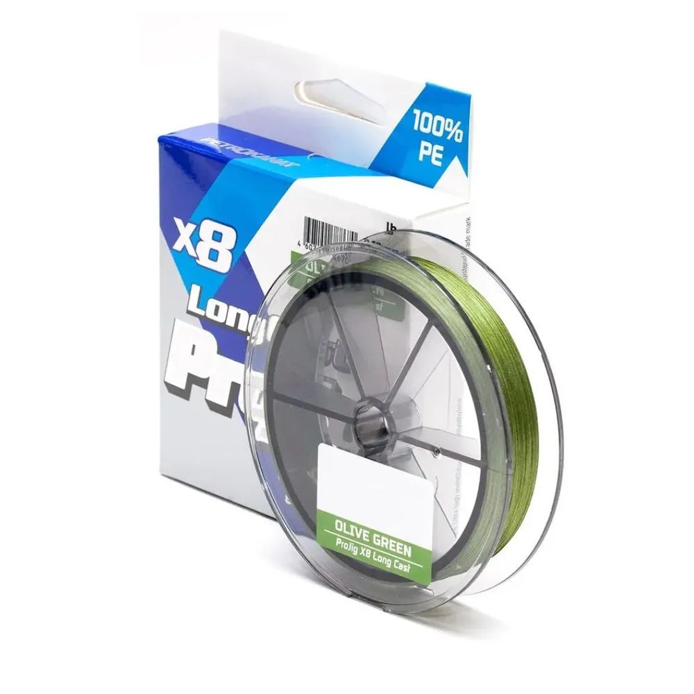 Шнур ProJig X8 Long Cast 0, 18 мм,  14, 0 кг,  150 м,  хаки