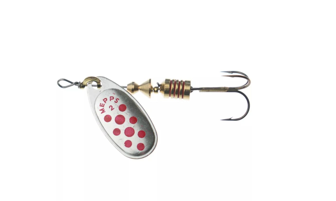 Блесна вращающаяся Mepps "COMET 2 Silver/Red dots