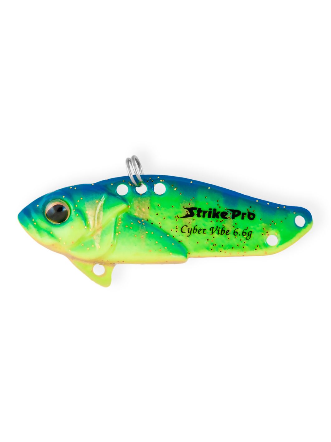 Блесна-цикада Strike Pro Cyber Vibe 40,  40 мм,  6, 6 гр,  цвет: Glowing Blue Lemon,  светящийся,  (JG-005B#A172FL)