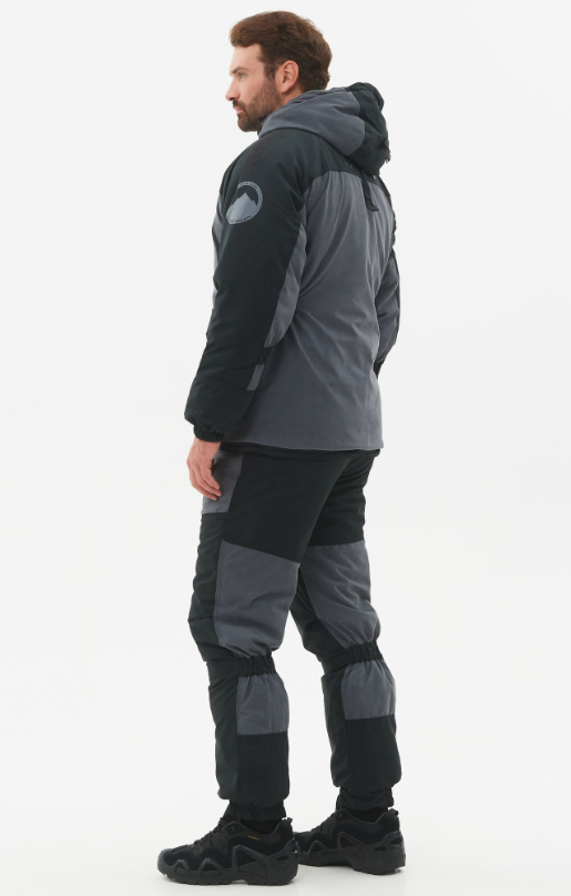 Костюм зимний Huntsman Горка-Люкс,  ткань Исландия,  до -25°С,  цвет Серый (Размер: 52-54,  Рост: 170-176)