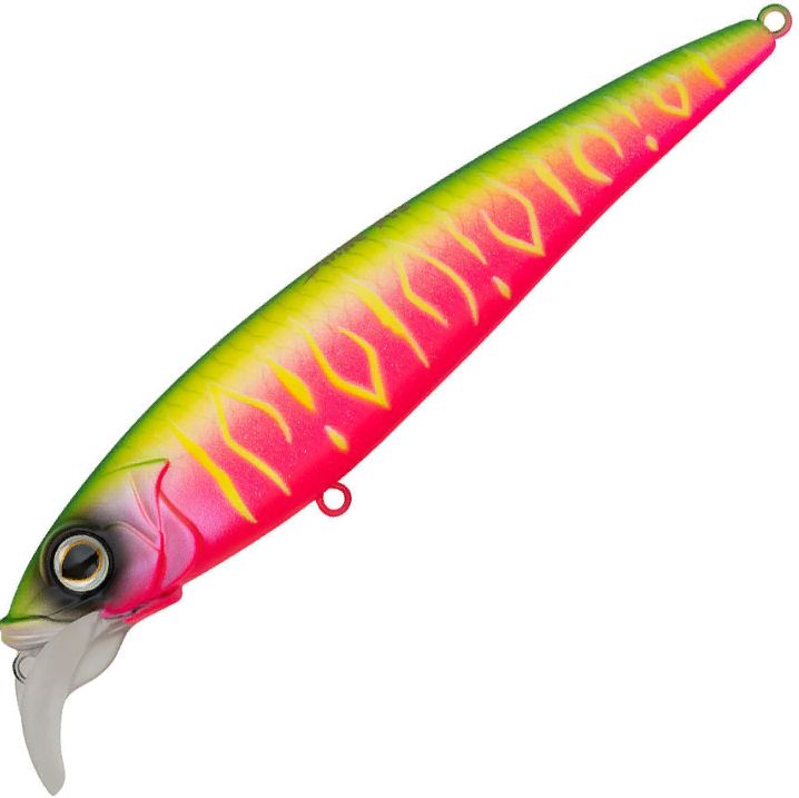 Воблер Минноу Strike Pro Beakster 130,  130 мм,  27, 3 гр,  Загл. 3, 0м.-5, 0м.,  Плавающий,  цвет: A230S Watermelon Mat Tiger,  (EG-124D#A230S)