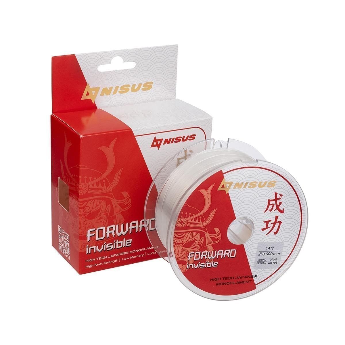 Леска FORWARD Invisible 0, 60mm/300m Nylon Transparent Nisus 