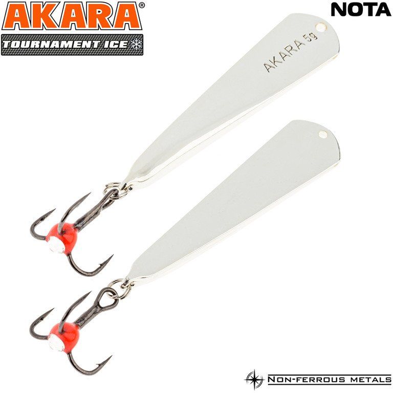 Блесна зимняя Akara Tournament Ice Nota 45 5 гр. Sil