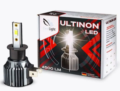 Светодиодная лампа H3 Clearlight Ultinon (9-32V,  4500Lm,  5000K) ClultledH3-2 (2шт.к-т)
