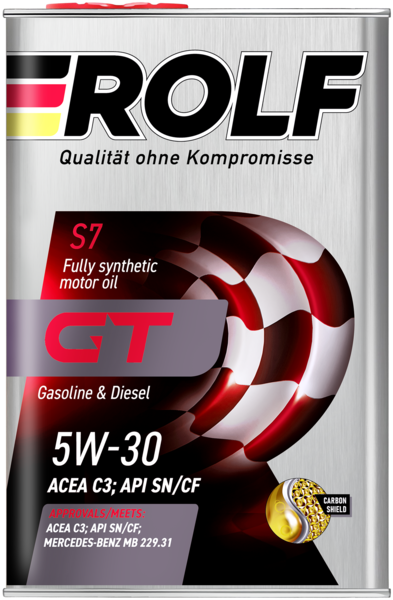ROLF GT 5W30 SN/CF C3 4л синтетическое моторное масло