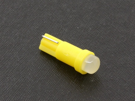 Светодиод 12V W1.2W (T5) желтый 1COB LUMEN (MLD-12VT5-1085) (1шт.)