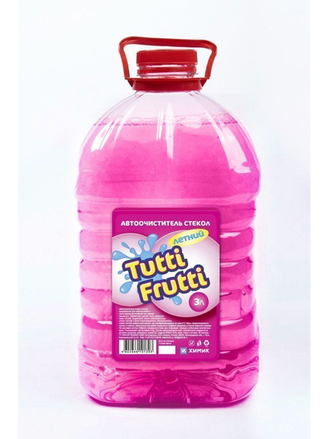 Очиститель стекла TUTTI FRUTTI  летний 3л ПЭТ