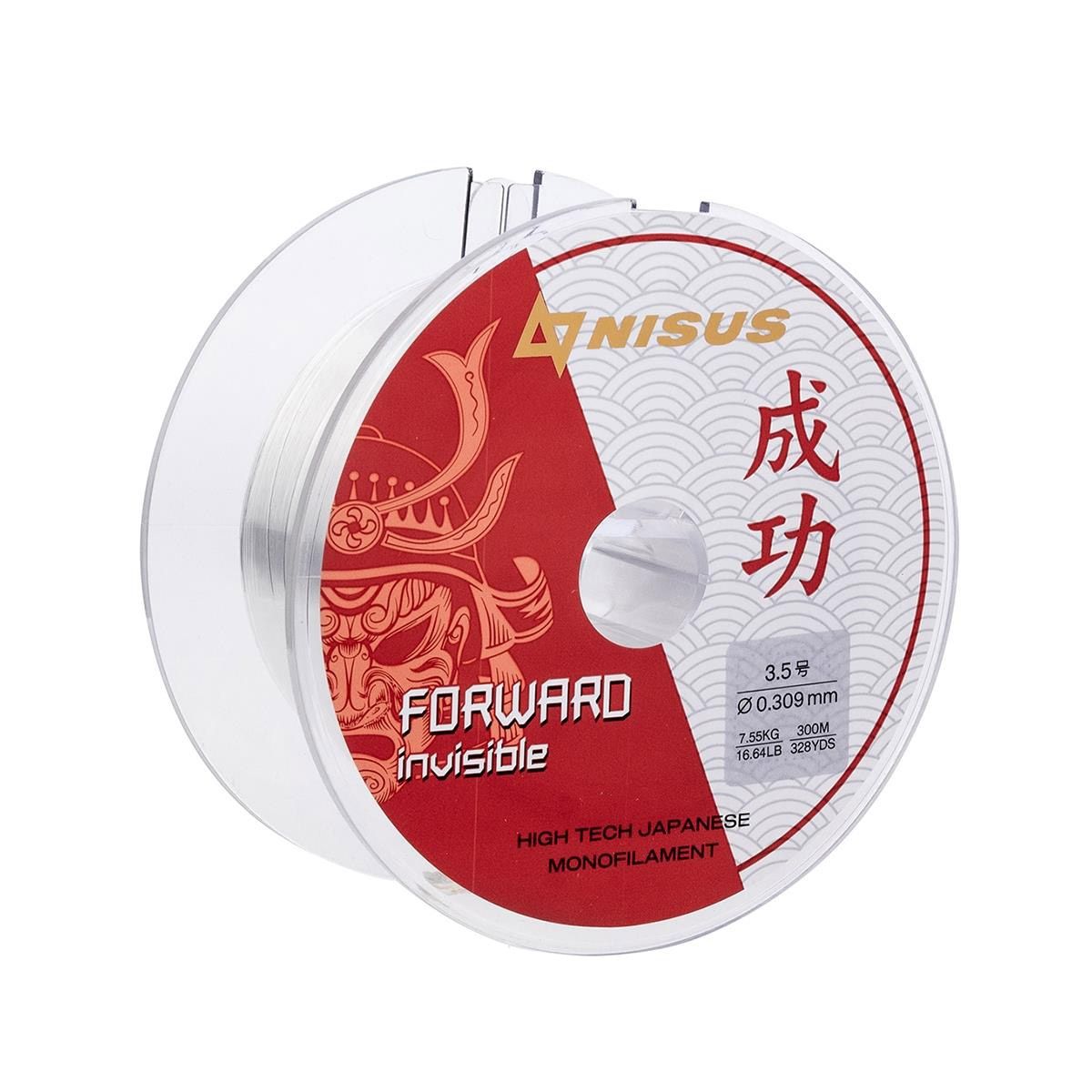 Леска FORWARD Invisible 0, 309mm/300m Nylon Transparent Nisus 
