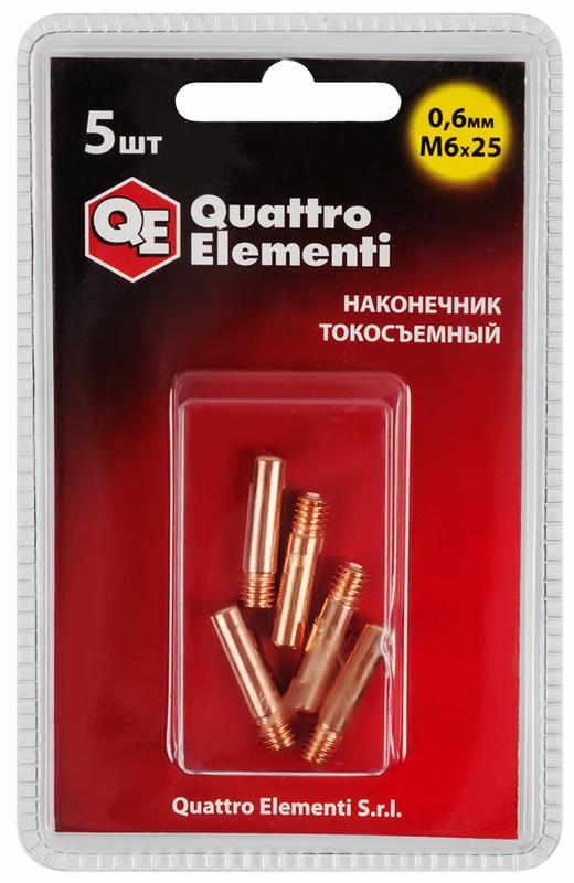 Токосъемник M6*25мм Ø0.6мм Cu (1шт.) QUATTRO ELEMENTI (771-213)