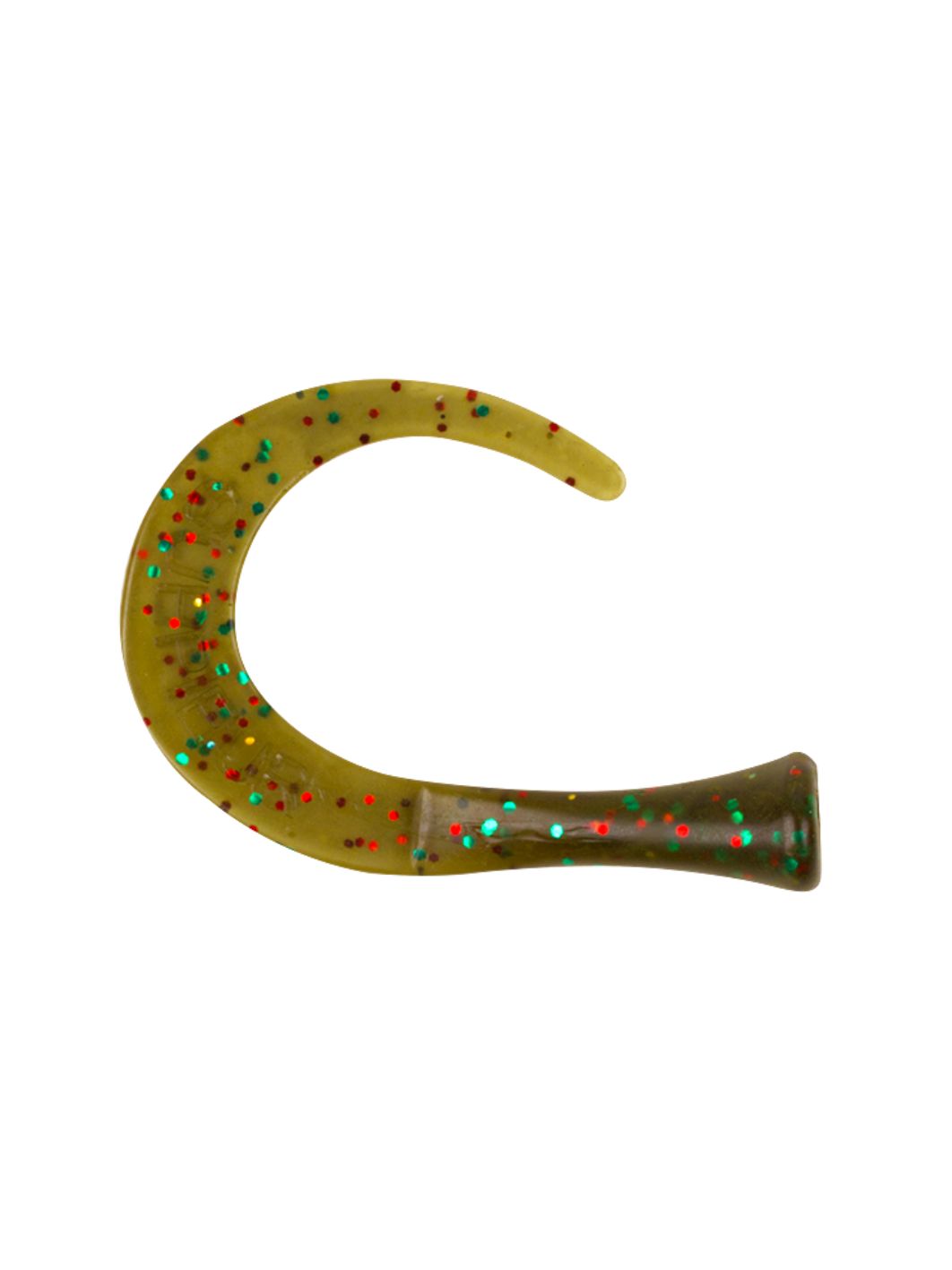 Хвост силиконовый для Strike Pro Guppie,  цвет: Mossgreen Glitter 3 твистера + риппер