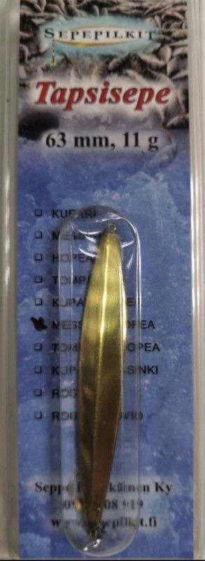 Блесна зимняя SEPE TAPSISEPE 63/11gr M/H латунь/серебро