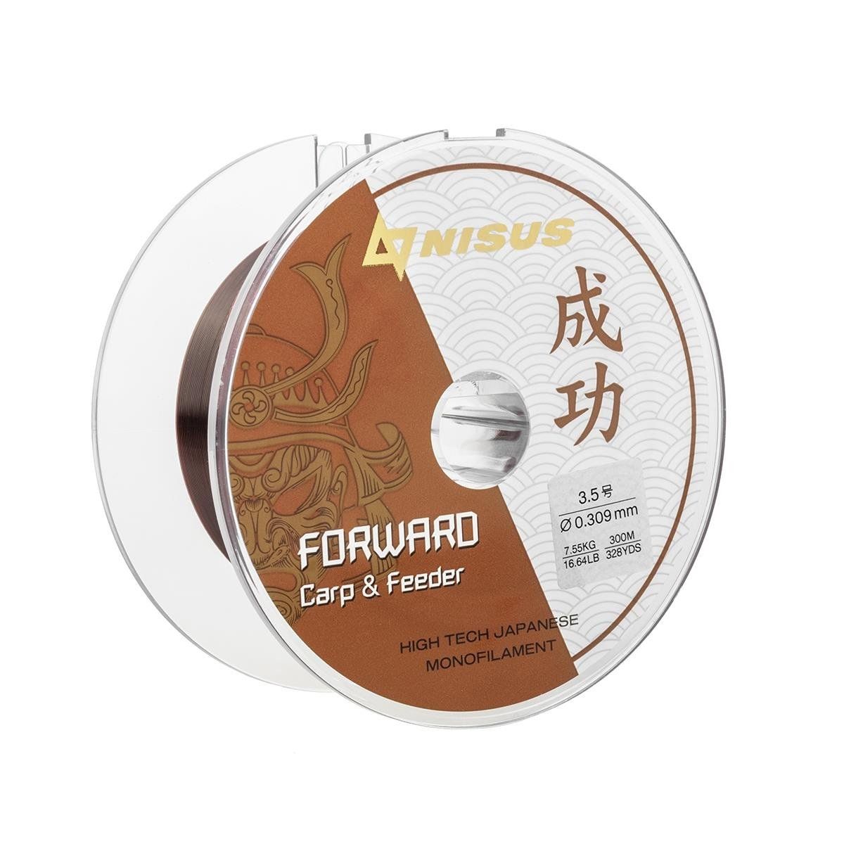 Леска FORWARD Carp&Feeder brown 0, 261mm/300m Nylon Nisus 
