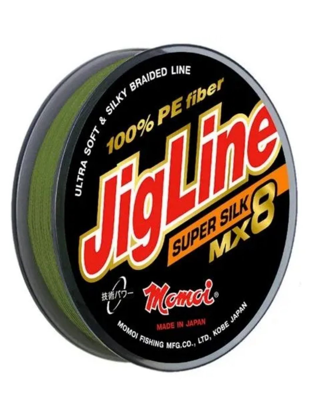 Шнур JigLine Super Silk 0, 25 мм,  20 кг,  150 м,  хаки