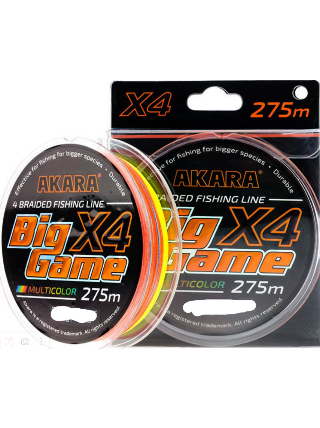 Шнур Akara Big Game Multicolor 275 м 0, 40
