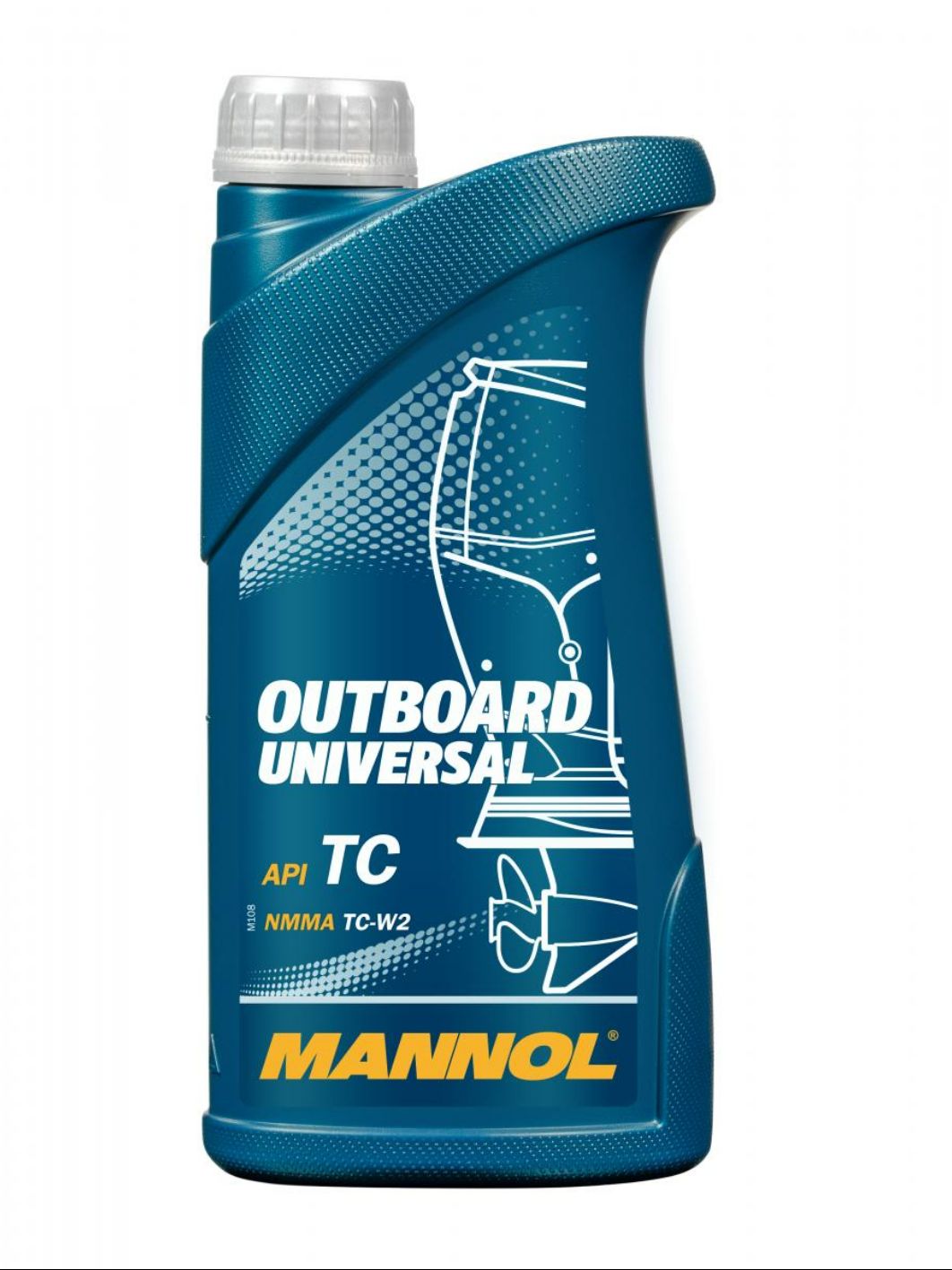 MANNOL Outboard Universal 7208 1л минеральное масло для двухтактных подвесных лодочных моторов