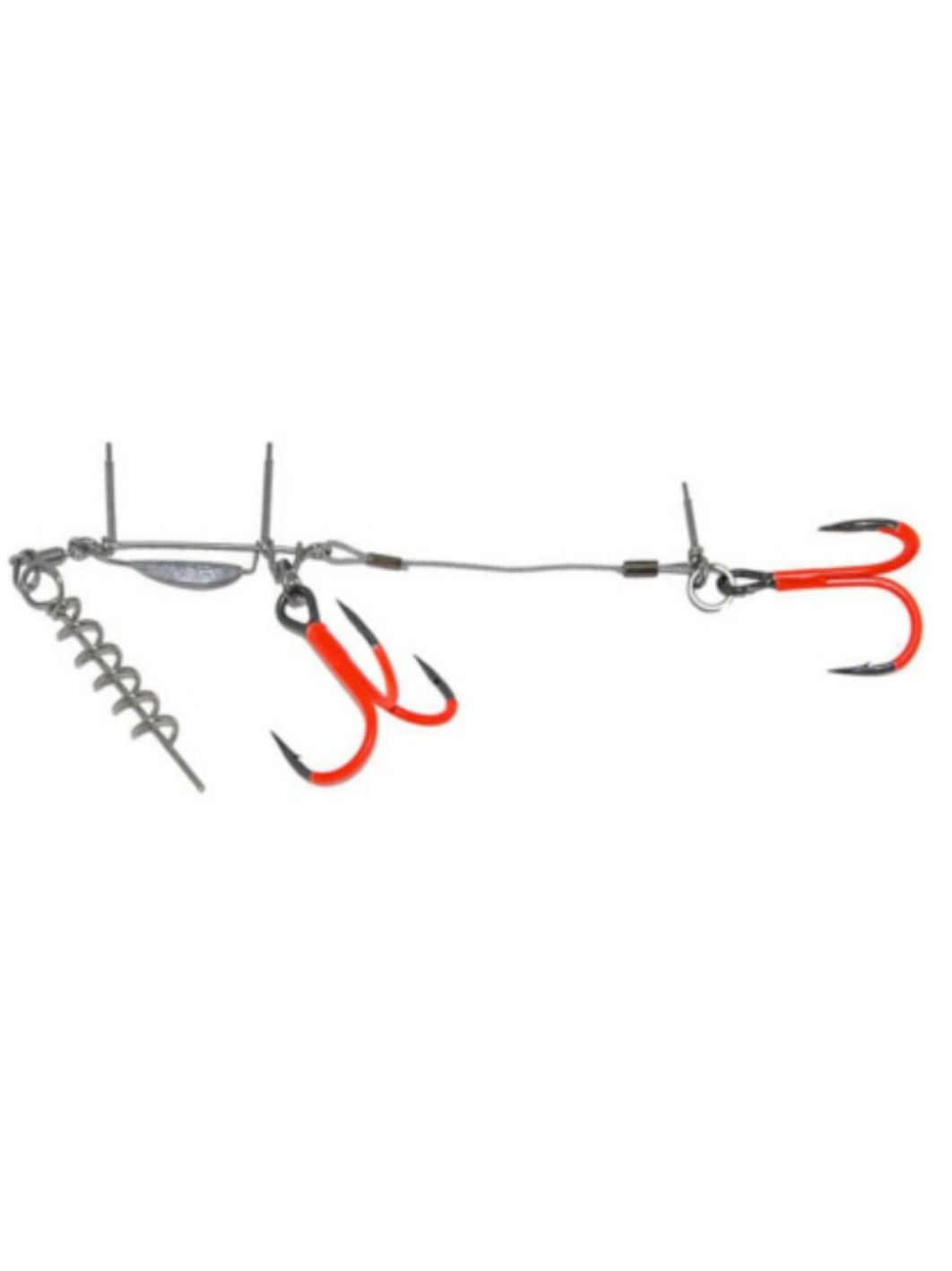 Оснастка стингер BKK для силикона BB Trigger 21-UVO (Stinger Rig) (A-EU-0120) #2/0 (1шт)