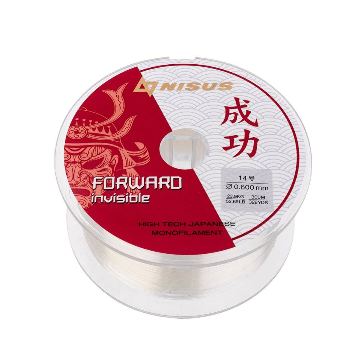 Леска FORWARD Invisible 0, 60mm/300m Nylon Transparent Nisus 