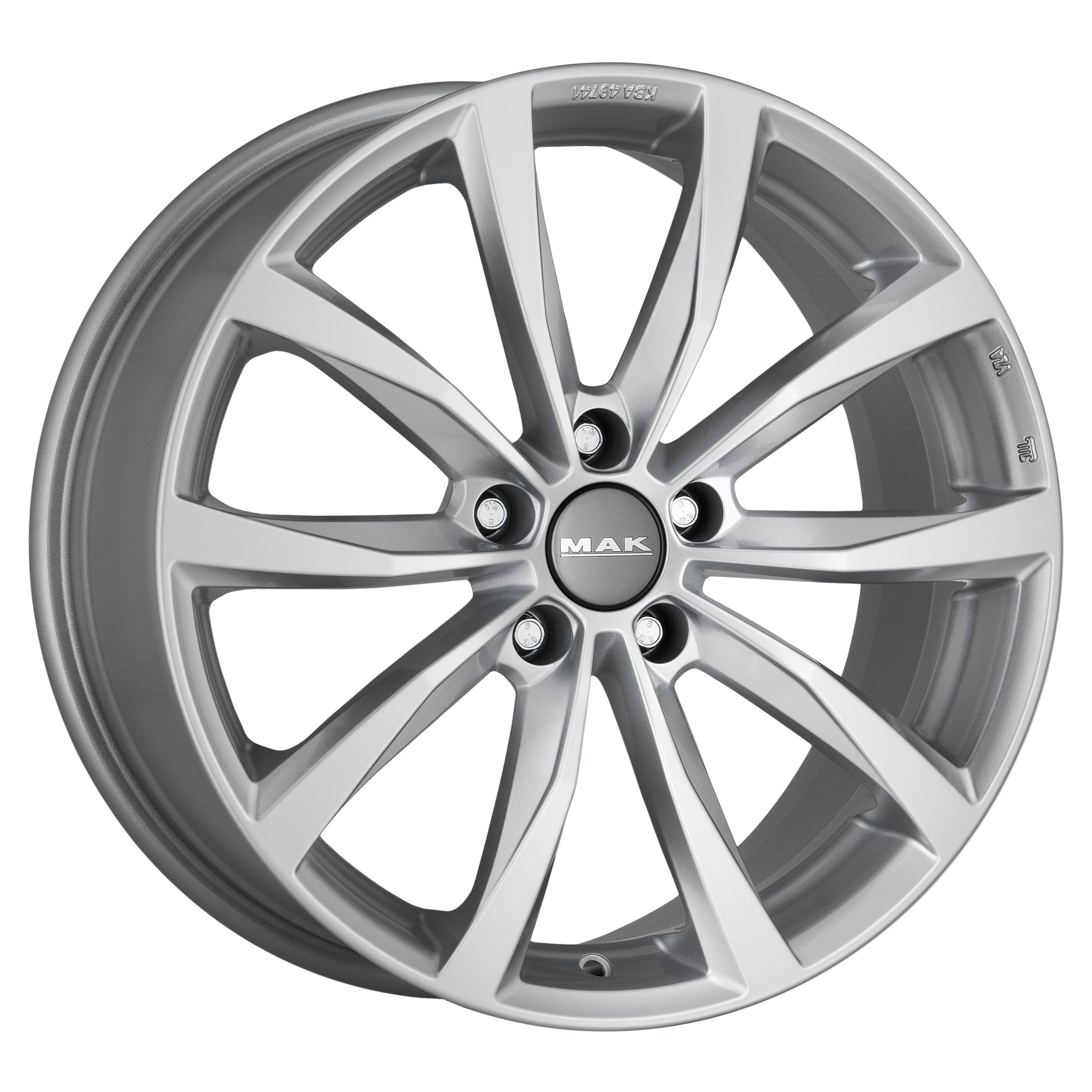 MAK Wolf 7, 0x19 5/112 ET43 d-57, 1 Silver (F7090WFSI43VW2X)