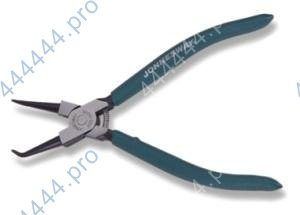 Щипцы для стопорных колец 180мм (сжим,  загнутые) JONNESWAY AG010005