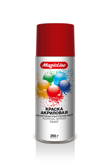 Краска MAGIC LINE RAL 3020 Красная 265гр