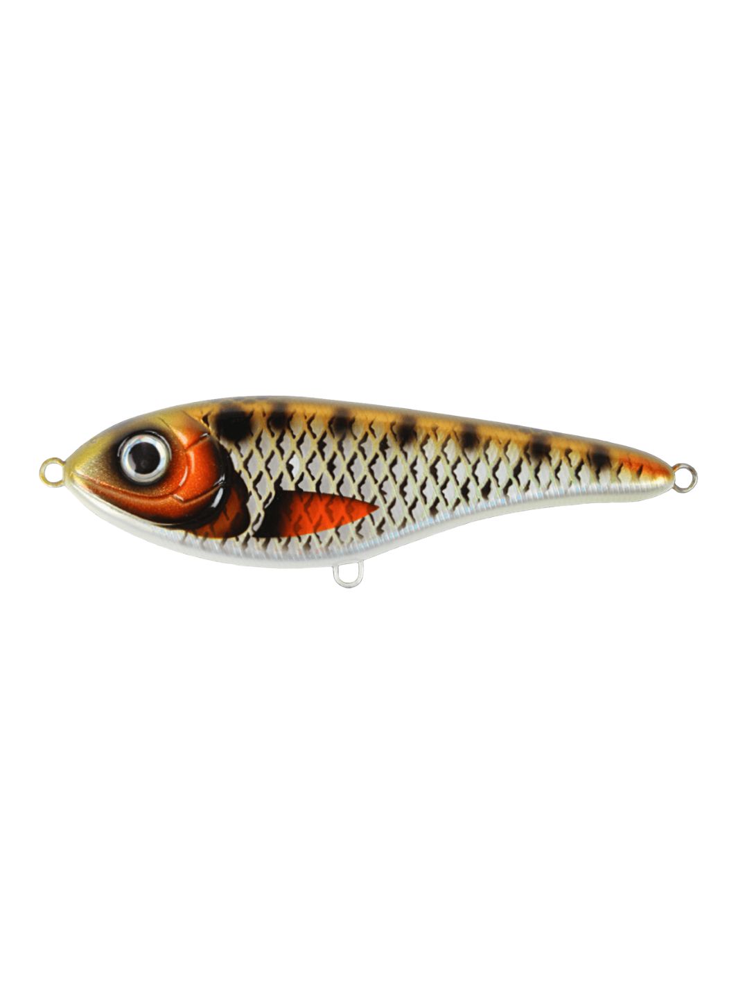 Воблер Джеркбейт Strike Pro Buster Jerk Shallow Runner,  150 мм,  64, 5 гр,  Загл. 1, 0м.,  Медленно всплывающий,  цвет: CWC007 Golden Ridgeback,  CWC,  (EG-048S#CWC007)
