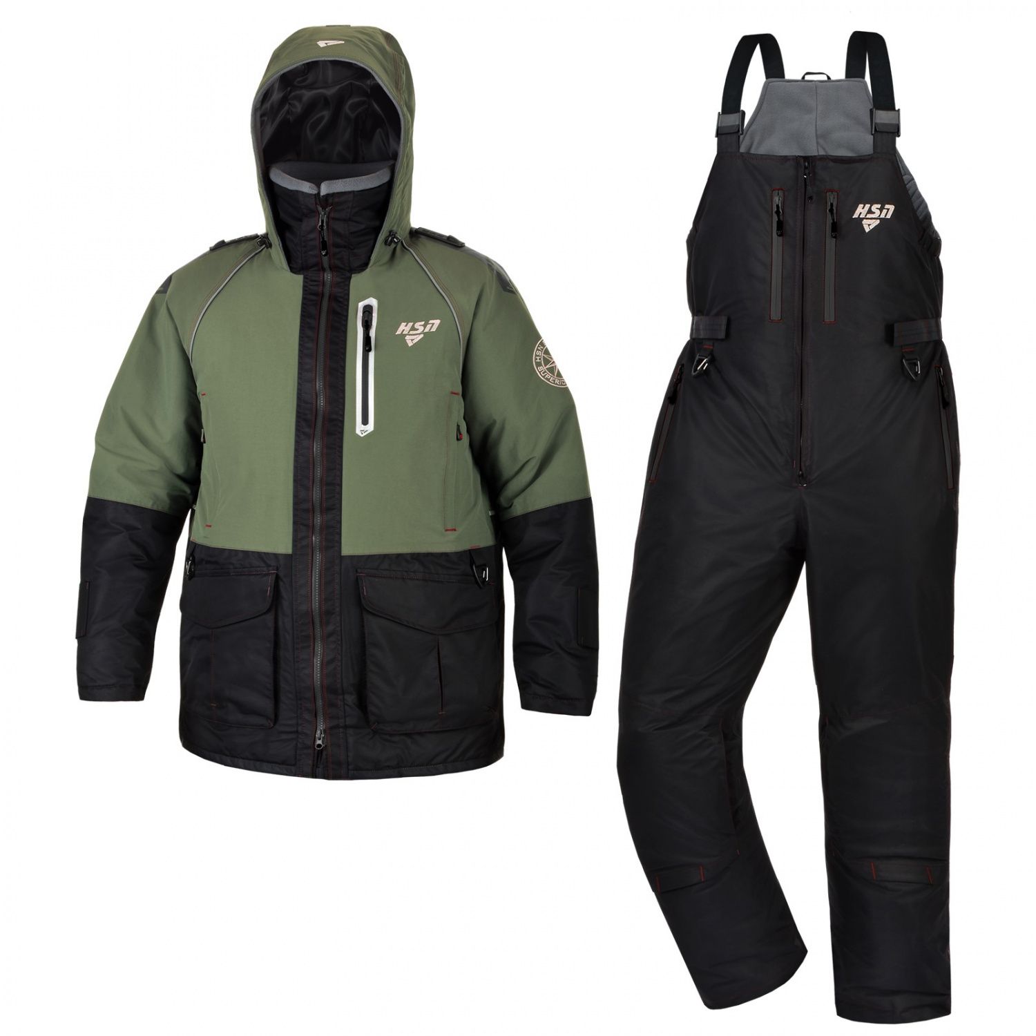Костюм-поплавок мужской зимний "Rescuer VII comfort",  hardguard,  хаки (50-52/182) м