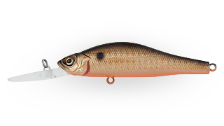 Воблер Минноу Strike Pro Archback Deep 80SP,  80 мм,  10, 8 гр,  Загл. 1, 5м.-4, 0м.,  Нейтральный,  цвет: 613-713,  (EG-125AL-SP#613-713)