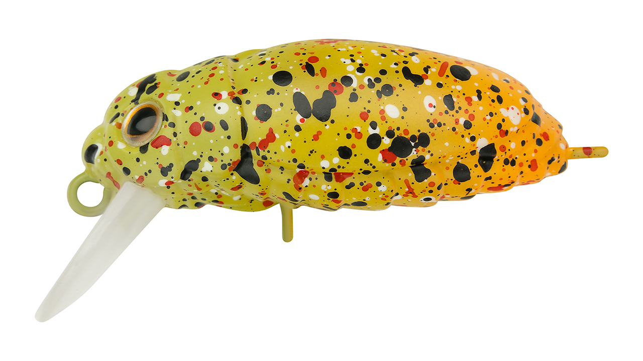 Воблер Крэнк Strike Pro Beetle Buster 40,  40 мм,  5, 7 гр,  Загл. 0, 2м.-0, 7м.,  Плавающий,  цвет: A254GS Yellow Matte Blob,  (EG-174F#A254GS)