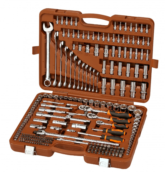 Набор инструмента универсальный 216 предметов 1/2",  1/4",  3/8" OMBRA OMT216S