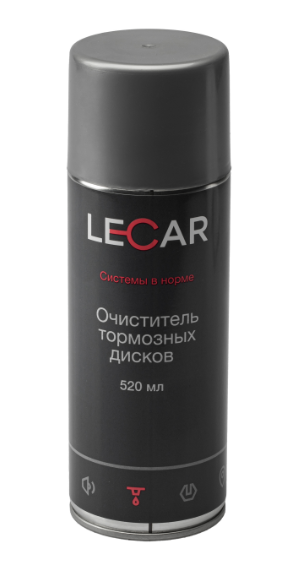 Очиститель тормозных дисков LECAR (520мл.) аэрозоль (LECAR000130611)