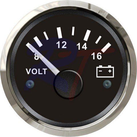 Вольтметр,  постоянный ток,  черный RTD52VOB12S