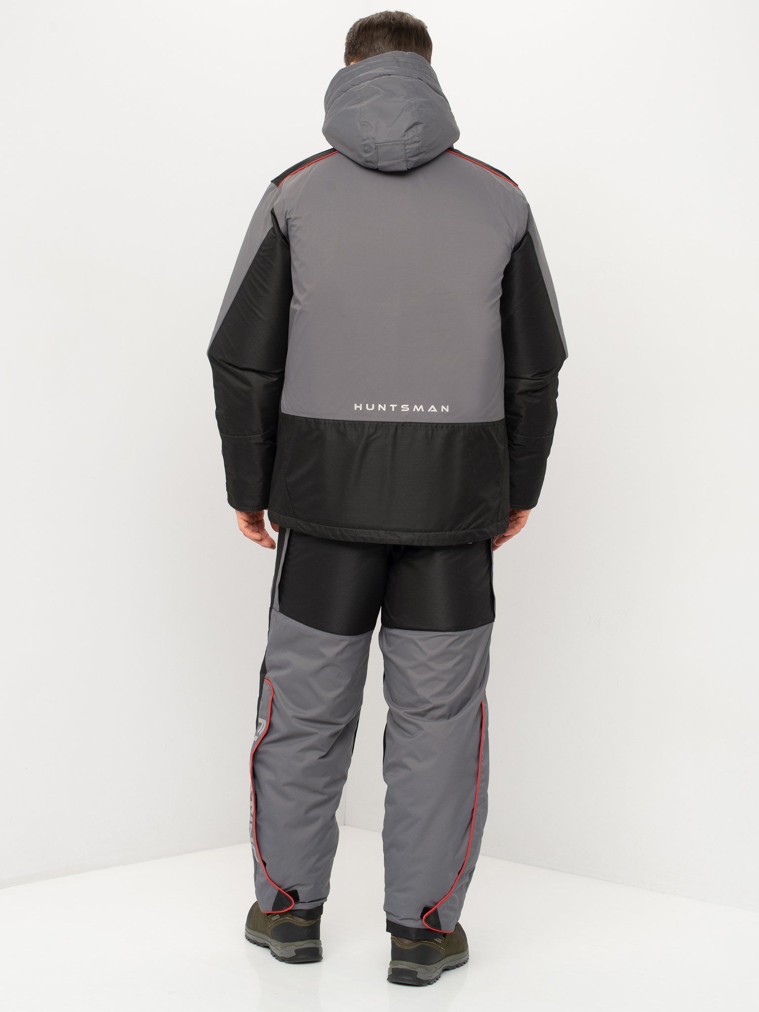 Костюм зимний поплавок Huntsman Siberia Floating,  ткань Breathable,  до -45°С,  цвет Серый/Черный (Размер:56-58,  Рост:182)