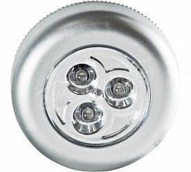 Пушлайт с клеевым основанием 3LED 3хААА пластик (1шт) 9531305