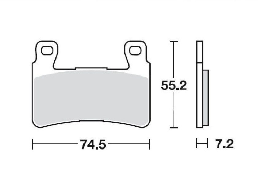 Колодки тормозные CB 400 аналог TRW MCB 703