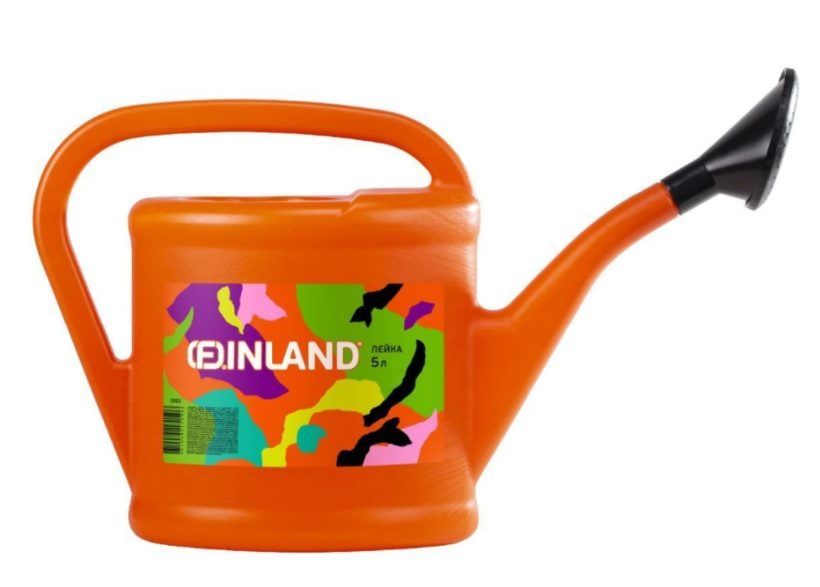 Лейка садовая (5л.) оранжевая FINLAND (2053)