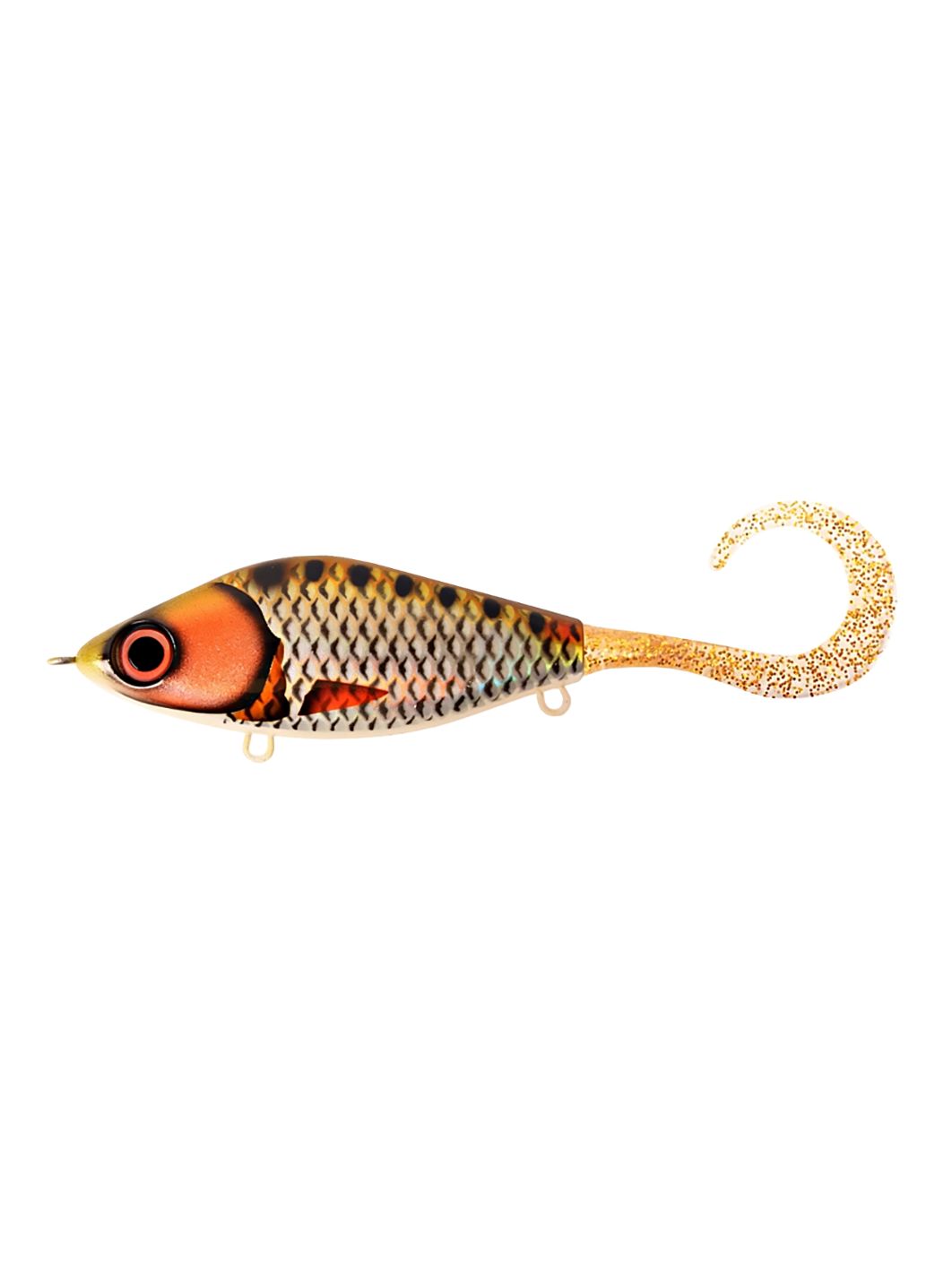 Воблер Джеркбейт Strike Pro Guppie Jr,  110 мм,  70 гр,  Загл. 0, 5м.-3, 0м.,  Тонущий,  цвет: CWC007 Golden Ridgeback,  CWC,  (EG-208A#CWC007)
