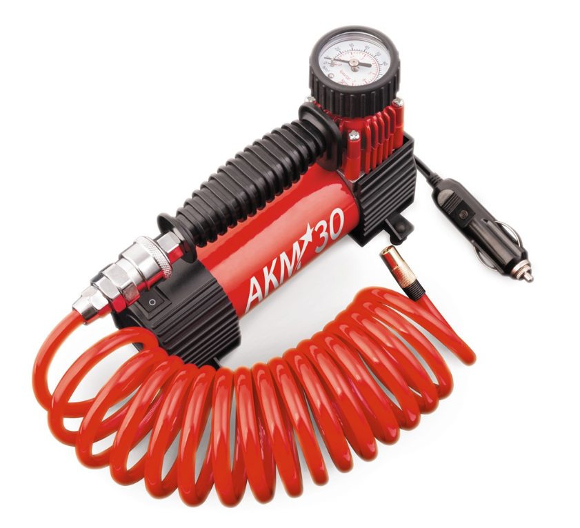 Компрессор "AUTOPROFI" АКМ-30 (150W, 30л/мин, 7атм, съемный шланг, питание от прикуривателя)