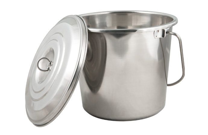 Ведро Comfortika пищевая сталь 10 л с крышкой