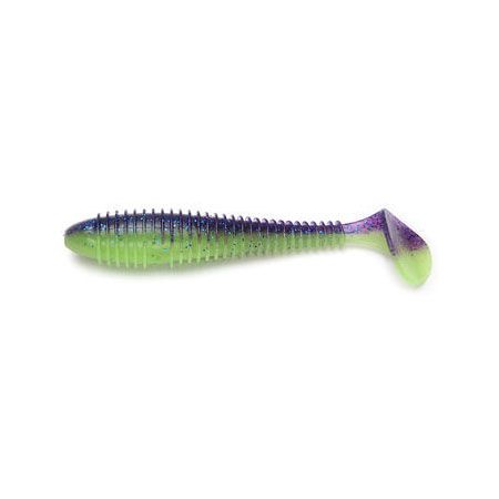 Приманка съедобная Keitech Swing Impact FAT 4.8" PAL #06 Violet Lime Belly