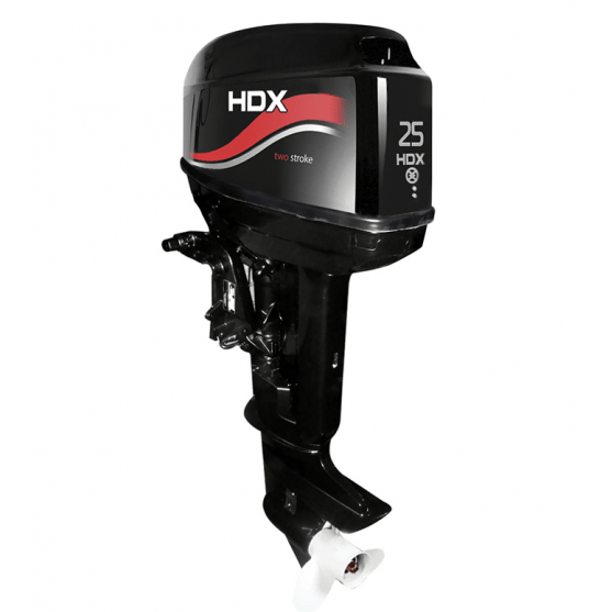 Мотор лодочный HDX T 25 FWS (Дистанция,  Электрический запуск,  Карбюратор)