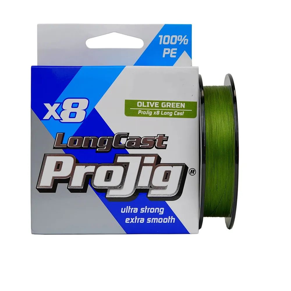 Шнур ProJig X8 Long Cast 0, 18 мм,  14, 0 кг,  150 м,  хаки