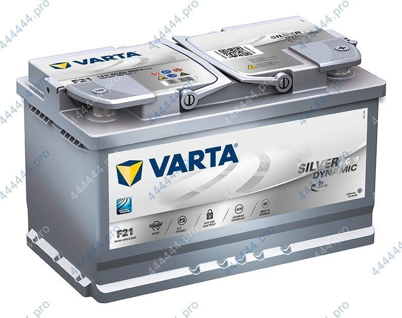 80 евро /580901* VARTA START-STOP PLUS AGM Аккумулятор зал/зар