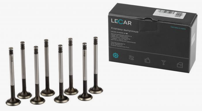 Клапан ГРМ выпускной 2112 (1шт.) LECAR (LECAR012090902)