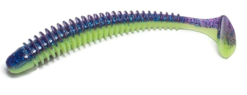 Приманка съедобная Keitech Swing Impact 3.5" PAL #06 Violet Lime Belly