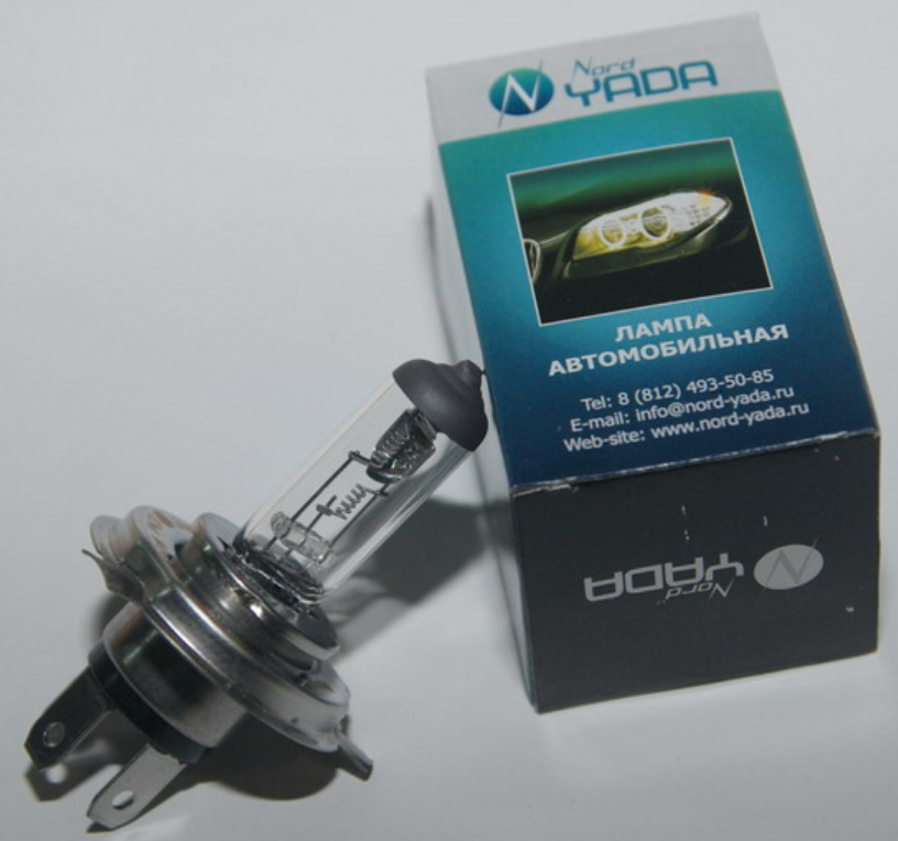 Автолампа галогеновая Н4 24V-75/70 YADA Clear P43 (1шт.)